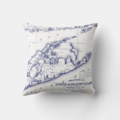 ロングアイランドザハンプトンズマップVC クッション (裏面)