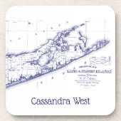 ロングアイランドザハンプトンズマップVC コースター (正面)