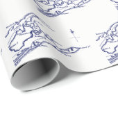 ロングアイランドザハンプトンズマップVC ラッピングペーパー (ロールコーナー)