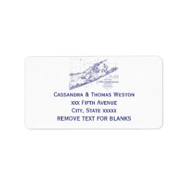 ロングアイランドザハンプトンズマップVC ラベル