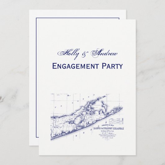 ロングアイランドザハンプトンズマップVC 招待状 (正面/裏面)