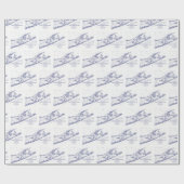 ロングアイランドザハンプトンズマップVC 2 ラッピングペーパー (フラット)