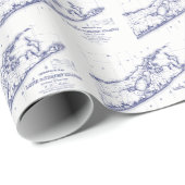 ロングアイランドザハンプトンズマップVC 2 ラッピングペーパー (ロールコーナー)