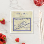 ロングアイランドザハンプトンズ動揺しての地結婚図 スタンダードカクテルナプキン (インサイチュ)