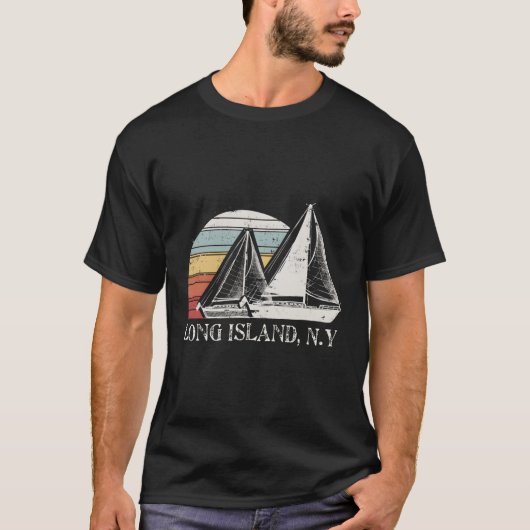 ロングアイランドセーリングボート Tシャツ (正面)