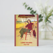 ロングアイランドニューヨークヴィンテージ旅行はがき ポストカード (スタンド正面)
