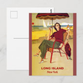ロングアイランドニューヨークヴィンテージ旅行はがき ポストカード (正面/裏面)