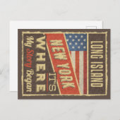 ロングアイランドニューヨーク私の物語が始まる場所だ ポストカード (正面/裏面)