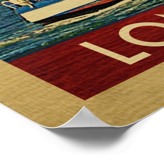 ロングアイランドポスターシルボートヴィンテージニューヨーク ポスター (角)