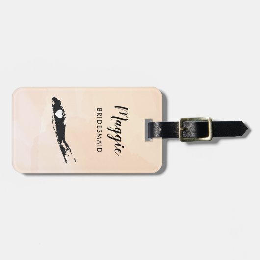 ロングアイランドマップラゲッジタグ、ウェディングパーティーへようこそ ラゲッジタグ (正面横)