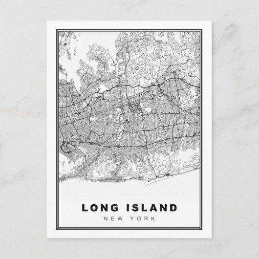 ロングアイランド地図 シーズンポストカード (正面)