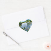 ロングアイランド湖のアートワーク ハートシール (封筒)