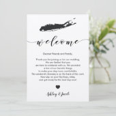 ロングアイランド結婚のウェルカムレター&旅程 プログラム (スタンド正面)