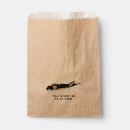 ロングアイランド結婚式の引き出物トリートサックス、抱き枕 フェイバーバッグ