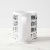 ロングアイランド鉄道の安全ジャンボマグ ジャンボコーヒーマグカップ (裏面)