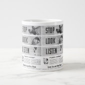 ロングアイランド鉄道の安全ジャンボマグ ジャンボコーヒーマグカップ (正面)