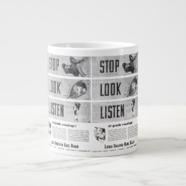 ロングアイランド鉄道の安全ジャンボマグ ジャンボコーヒーマグカップ