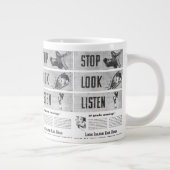 ロングアイランド鉄道の安全ジャンボマグ ジャンボコーヒーマグカップ (右)