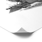 ロングアイランド鉄道ブルックスカメバック機関車 ポスター (角)