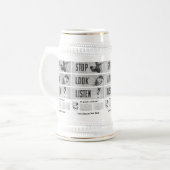 ロングアイランド鉄道安全 ビールジョッキ (正面左)