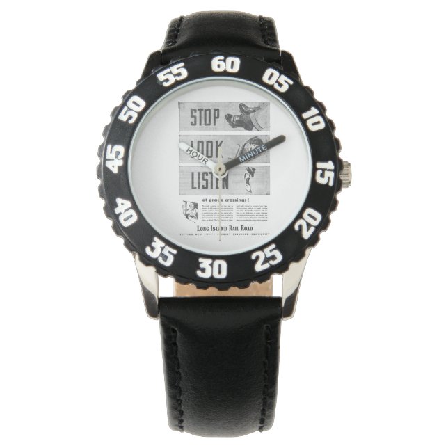 ロングアイランド鉄道安全 腕時計 (正面)