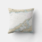 ロングアイランド音東部航海の図 クッション (裏面)