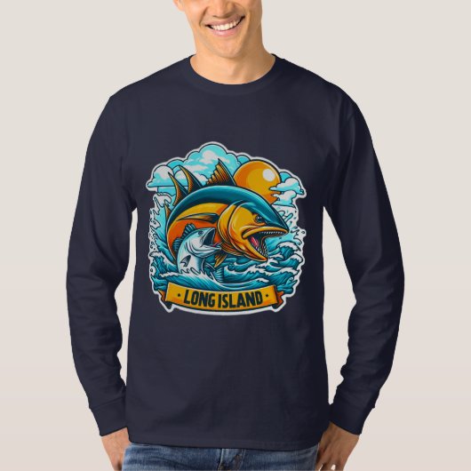 ロングアイランド魚釣り Tシャツ (正面)