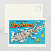 ロングアイランド, ニューヨーク州 挨拶 ポストカード (正面/裏面)