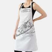 ロングアイランド ハンプトンズ マップ 黒 エプロン (インサイチュ)