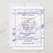 ロングアイランド ハンプトン 地図 ヴィンテージスタイル 招待状 (裏面)