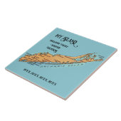 ロングアイランド – バケーションメモリセラミックタイル タイル (側面)