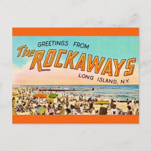ロングアイランド・ロックアウェイズの挨拶ポストカード ポストカード (正面)