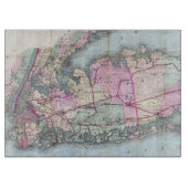 ロングアイランド(1880年)のヴィンテージの地図 カッティングボード (正面)