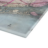 ロングアイランド(1880年)のヴィンテージの地図 カッティングボード (角)