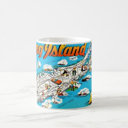 ロングアイランドNYのご挨拶 コーヒーマグカップ (中央)