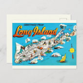 ロングアイランドNY Greeting ポストカード (正面/裏面)