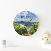 ロングイックモセルヴィネヤードパノラマドイツ ラージ壁時計 (ホーム)