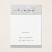 ロングイヤリングディスプレイグラマー銀グリッターグラム (裏面)