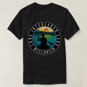 ロングインターレイクウィスコンシン州カヌー Tシャツ (デザイン正面)