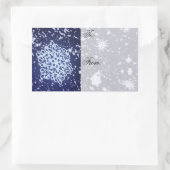 ロングウィンターズナイトギフトラベルシール 長方形シール (バッグ)