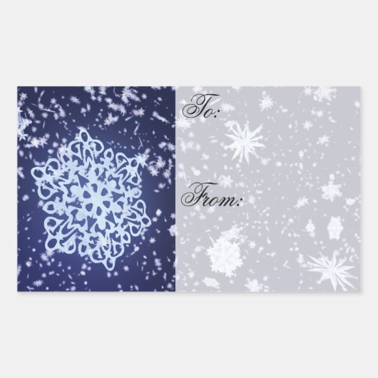 ロングウィンターズナイトギフトラベルシール 長方形シール (正面)