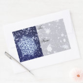 ロングウィンターズナイトギフトラベルシール 長方形シール (封筒)