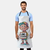 ロングウィークエンドミームスタイル エプロン (着用した状態)