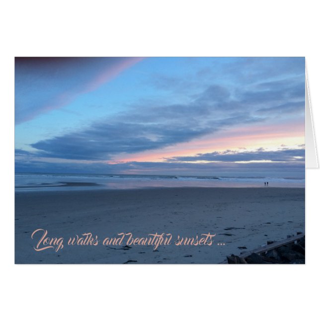 ロングウォークとサンセットのビーチ任意の大事な行事 (正面横)