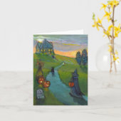 ロングウォーク上りノートカード カード (黄色い花)