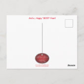 ロングウモーィーンカウクリスマス ポストカード (裏面)