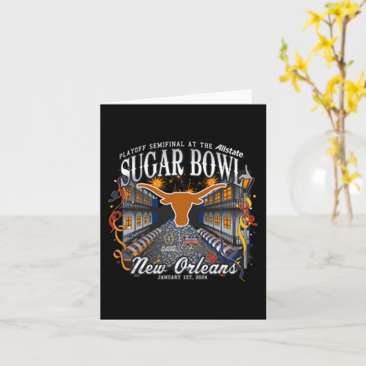 ロングオルズシュガーボウル2024 Cfpセミサッカーノーラ カード (黄色い花)