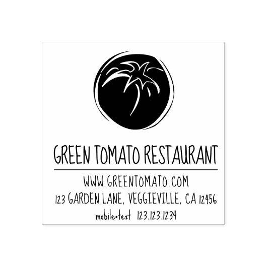 ロングカジュアルネームカスタム・ロゴ・ビジネス・アドレス ラバースタンプ (インプリント)