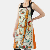 ロングカラフルビーチアイランドの地図 エプロン (インサイチュ)