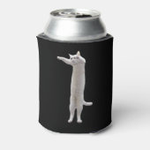 ロングキャットミーム両面ブラック 缶クーラー (缶裏面)